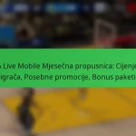 NBA Live Mobile Mjesečna propusnica: Cijenjenje igrača, Posebne promocije, Bonus paketi
