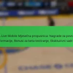 NBA Live Mobile Mjesečna propusnica: Nagrade za povratne informacije, Bonusi za beta testiranje, Ekskluzivni sadržaj