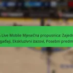 NBA Live Mobile Mjesečna propusnica: Zajednički događaji, Ekskluzivni izazovi, Posebni predmeti