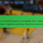 NBA Live Mobile Nagrade za događaje uživo: Zajednički ciljevi, Angažman korisnika, Ekskluzivni predmeti