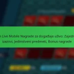 NBA Live Mobile Nagrade za događaje uživo: Zajednički izazovi, Jedinstveni predmeti, Bonus nagrade
