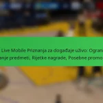 NBA Live Mobile Priznanja za događaje uživo: Ograničeni izdanje predmeti, Rijetke nagrade, Posebne promocije